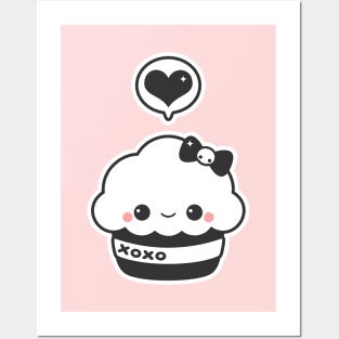 Kisses Cupcake Posters and Art